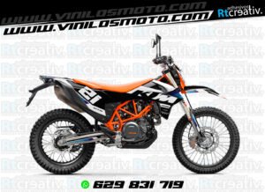 ADHESIVOS Y PEGATINAS DE VINILO KTM ENDURO Y CROSS Rt024-10