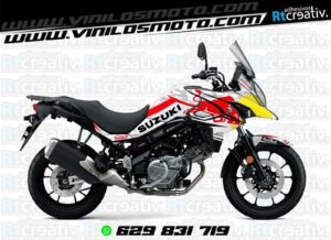 175€ - Suzuki V-Strom | Diseño Rt003 5 ADHESIVOS Y PEGATINAS DE VINILO SUZUKI V-STROM Rt003-03