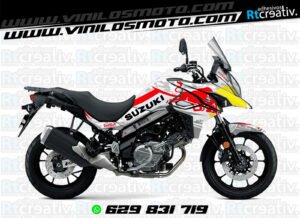 175€ - Suzuki V-Strom | Diseño Rt003 13 ADHESIVOS Y PEGATINAS DE VINILO SUZUKI V-STROM Rt003-07
