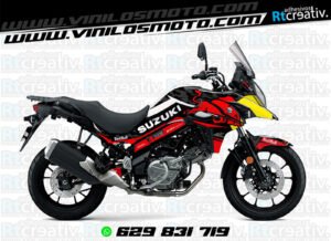 175€ - Suzuki V-Strom | Diseño Rt003 15 ADHESIVOS Y PEGATINAS DE VINILO SUZUKI V-STROM Rt003-08