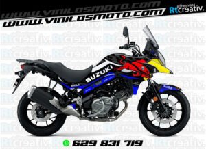 175€ - Suzuki V-Strom | Diseño Rt003 17 ADHESIVOS Y PEGATINAS DE VINILO SUZUKI V-STROM Rt003-09