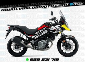 175€ - Suzuki V-Strom | Diseño Rt003 19 ADHESIVOS Y PEGATINAS DE VINILO SUZUKI V-STROM Rt003-10
