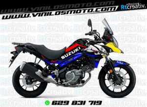 175€ - Suzuki V-Strom | Diseño Rt003 23 ADHESIVOS Y PEGATINAS DE VINILO SUZUKI V-STROM Rt003-12