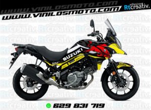 175€ - Suzuki V-Strom | Diseño Rt003 29 ADHESIVOS Y PEGATINAS DE VINILO SUZUKI V-STROM Rt003-15