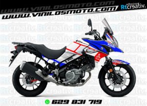 175€ - Suzuki V-Strom | Diseño Rt004 1 ADHESIVOS Y PEGATINAS DE VINILO SUZUKI V-STROM Rt004-01
