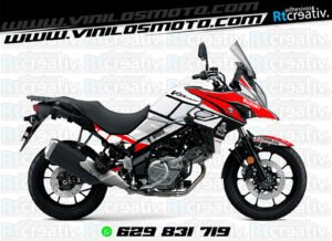 175€ - Suzuki V-Strom | Diseño Rt004 5 ADHESIVOS Y PEGATINAS DE VINILO SUZUKI V-STROM Rt004-03