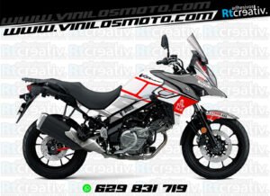 175€ - Suzuki V-Strom | Diseño Rt004 7 ADHESIVOS Y PEGATINAS DE VINILO SUZUKI V-STROM Rt004-04