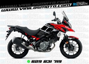 175€ - Suzuki V-Strom | Diseño Rt004 17 ADHESIVOS Y PEGATINAS DE VINILO SUZUKI V-STROM Rt004-09