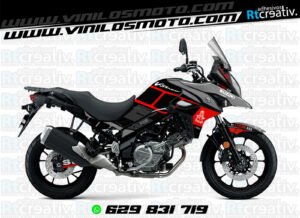 175€ - Suzuki V-Strom | Diseño Rt004 19 ADHESIVOS Y PEGATINAS DE VINILO SUZUKI V-STROM Rt004-10