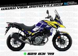 175€ - Suzuki V-Strom | Diseño Rt004 23 ADHESIVOS Y PEGATINAS DE VINILO SUZUKI V-STROM Rt004-12