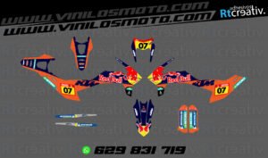 ADHESIVOS Y PEGATINAS DE VINILO KTM ENDURO Y CROSS Rt019-01