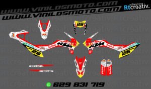 ADHESIVOS Y PEGATINAS DE VINILO KTM ENDURO Y CROSS Rt020-02