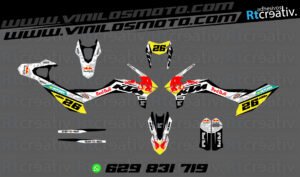 ADHESIVOS Y PEGATINAS DE VINILO KTM ENDURO Y CROSS Rt020-05