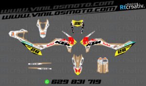 ADHESIVOS Y PEGATINAS DE VINILO KTM ENDURO Y CROSS Rt020-06