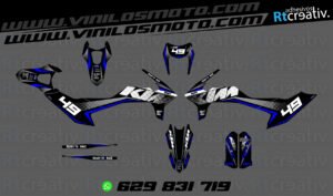 ADHESIVOS Y PEGATINAS DE VINILO KTM ENDURO Y CROSS Rt021-03