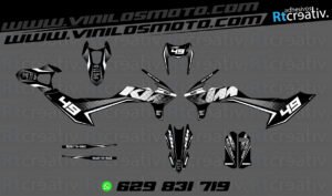 ADHESIVOS Y PEGATINAS DE VINILO KTM ENDURO Y CROSS Rt021-04