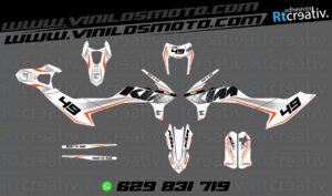 ADHESIVOS Y PEGATINAS DE VINILO KTM ENDURO Y CROSS Rt021-06