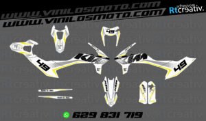 ADHESIVOS Y PEGATINAS DE VINILO KTM ENDURO Y CROSS Rt021-07