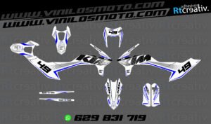 ADHESIVOS Y PEGATINAS DE VINILO KTM ENDURO Y CROSS Rt021-08