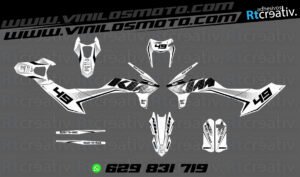 ADHESIVOS Y PEGATINAS DE VINILO KTM ENDURO Y CROSS Rt021-09