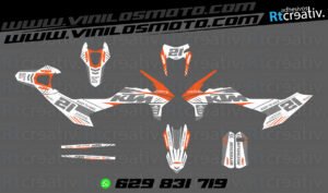 ADHESIVOS Y PEGATINAS DE VINILO KTM ENDURO Y CROSS Rt022-01
