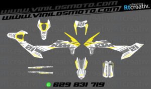 ADHESIVOS Y PEGATINAS DE VINILO KTM ENDURO Y CROSS Rt022-03