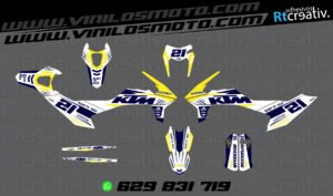 ADHESIVOS Y PEGATINAS DE VINILO KTM ENDURO Y CROSS Rt022-04