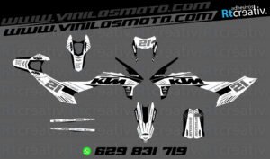 ADHESIVOS Y PEGATINAS DE VINILO KTM ENDURO Y CROSS Rt022-06