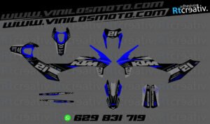 ADHESIVOS Y PEGATINAS DE VINILO KTM ENDURO Y CROSS Rt022-08