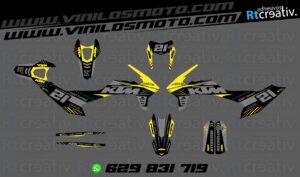 ADHESIVOS Y PEGATINAS DE VINILO KTM ENDURO Y CROSS Rt022-09