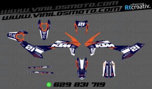ADHESIVOS Y PEGATINAS DE VINILO KTM ENDURO Y CROSS Rt022-11