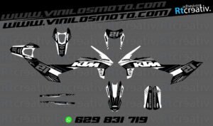 ADHESIVOS Y PEGATINAS DE VINILO KTM ENDURO Y CROSS Rt022-12