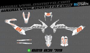 ADHESIVOS Y PEGATINAS DE VINILO KTM ENDURO Y CROSS Rt023-01