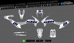 ADHESIVOS Y PEGATINAS DE VINILO KTM ENDURO Y CROSS Rt023-05