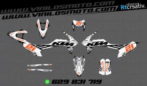 ADHESIVOS Y PEGATINAS DE VINILO KTM ENDURO Y CROSS Rt023-06