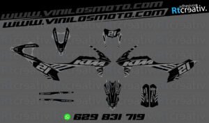 ADHESIVOS Y PEGATINAS DE VINILO KTM ENDURO Y CROSS Rt023-09