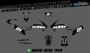 ADHESIVOS Y PEGATINAS DE VINILO KTM ENDURO Y CROSS Rt023-11