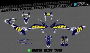 ADHESIVOS Y PEGATINAS DE VINILO KTM ENDURO Y CROSS Rt023-13