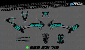 ADHESIVOS Y PEGATINAS DE VINILO KTM ENDURO Y CROSS Rt023-14