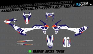 ADHESIVOS Y PEGATINAS DE VINILO KTM ENDURO Y CROSS Rt024-01