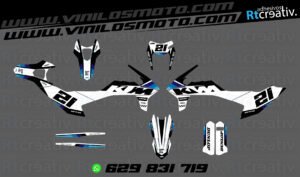 ADHESIVOS Y PEGATINAS DE VINILO KTM ENDURO Y CROSS Rt024-04