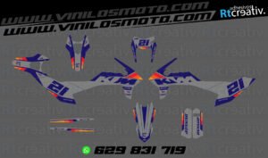 ADHESIVOS Y PEGATINAS DE VINILO KTM ENDURO Y CROSS Rt024-05