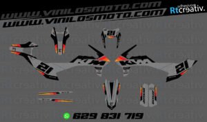 ADHESIVOS Y PEGATINAS DE VINILO KTM ENDURO Y CROSS Rt024-06