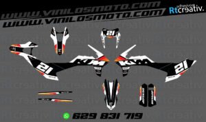 ADHESIVOS Y PEGATINAS DE VINILO KTM ENDURO Y CROSS Rt024-08