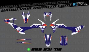 ADHESIVOS Y PEGATINAS DE VINILO KTM ENDURO Y CROSS Rt024-09