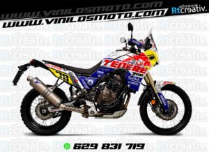 175€ - Yamaha Tenere | Diseño Rt002 5 ADHESIVOS Y PEGATINAS DE VINILO YAMAHA TENERE Rt002-05