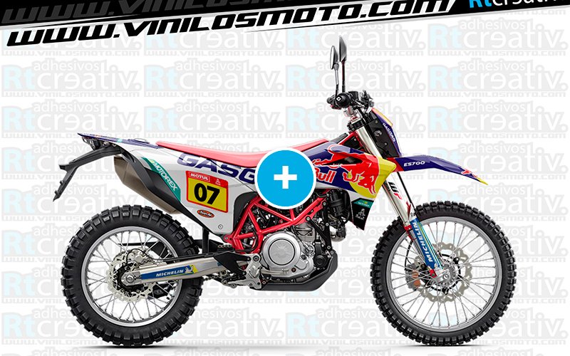ADHESIVOS Y PEGATINAS DE VINILO GAS GAS ENDURO Y CROSS Rt012
