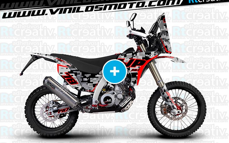 ADHESIVOS Y PEGATINAS DE VINILO AJP PR7 ADVENTURE Rt005