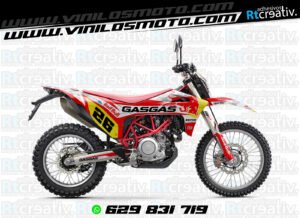 ADHESIVOS Y PEGATINAS DE VINILO GAS GAS ENDURO Y CROSS Rt011-02