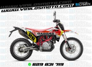 ADHESIVOS Y PEGATINAS DE VINILO GAS GAS ENDURO Y CROSS Rt011-04
